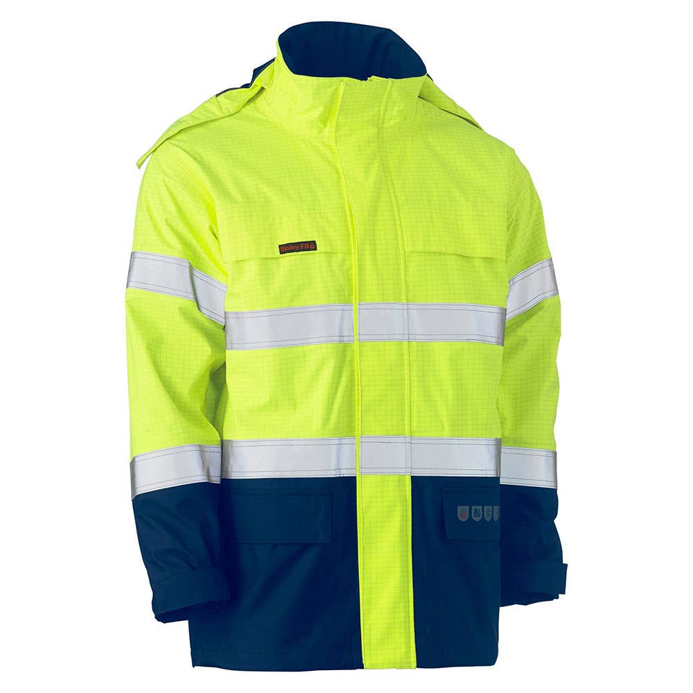 BJ8110T  Wet Weather FR PPE3 Tape Jacket + BUMA/Stanwell Logos & Name BUMABJ8110TSW