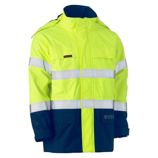BJ8110T  Wet Weather FR PPE3 Tape Jacket + BUMA/Stanwell Logos & Name BUMABJ8110TSW