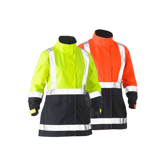 BJL6966T Women's Hi-Vis Rain Jacket Taped 180gsm_BJL6966T