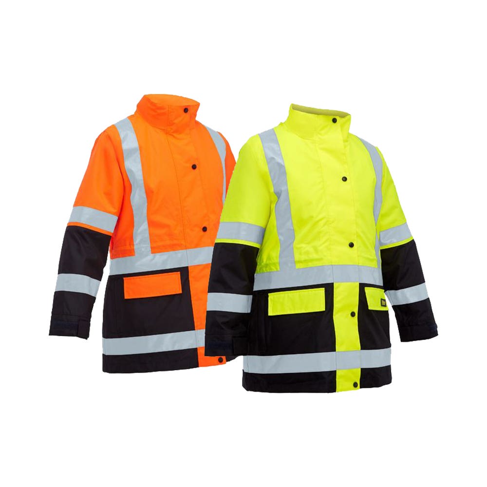 BKL6975 Ladies 5 In 1 Taped Hi-Vis Rain Jacket Porter Group PORTBKL6975