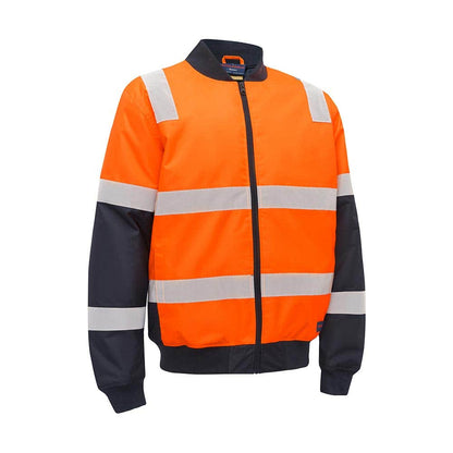 Jacket Bomber Taped Biomotion Hi Vis 2XL Orange/Navy Akurra_55010575_AKJ4730T_TT052XL