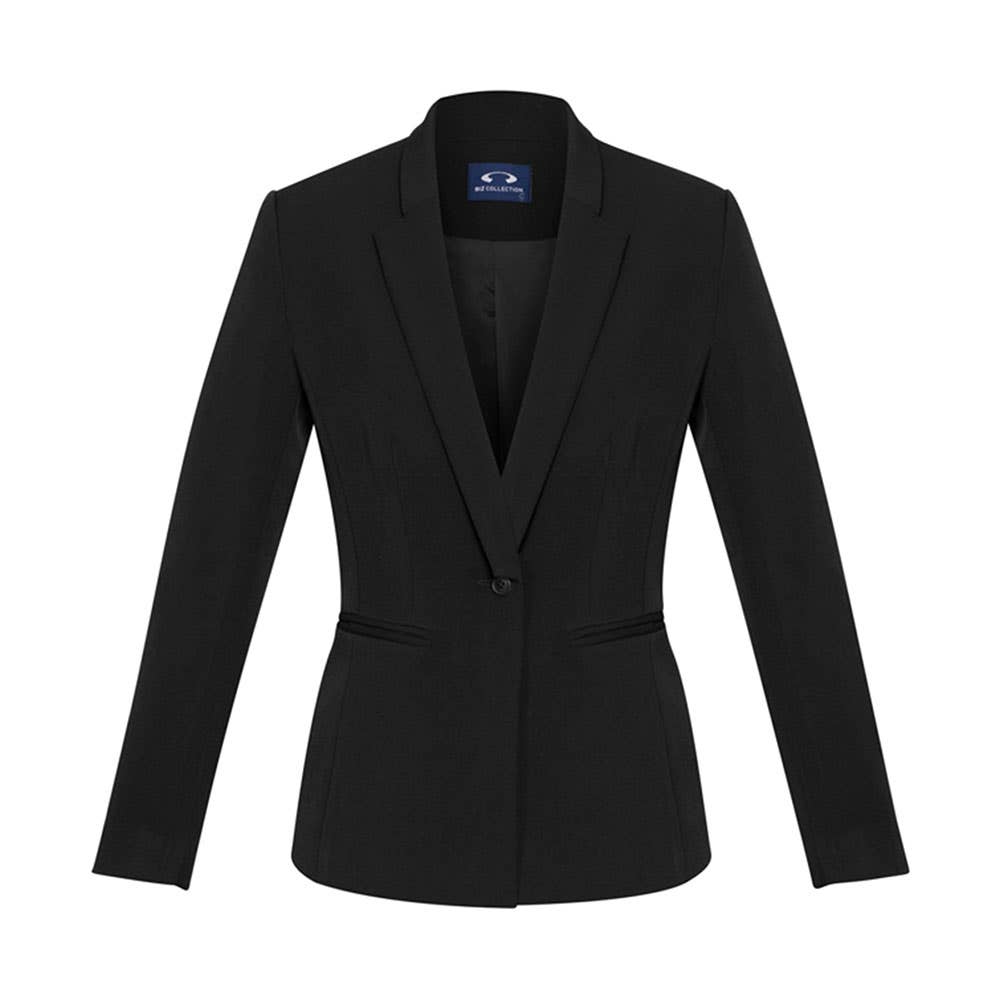 Jacket Womens Poly Viscose Elastane Bianca Black 10 Biz_40000980_BS732L-BLK-10