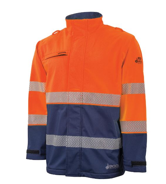 BW2305T8 Hi-Vis FR PPE2 Taped Softshell Jacket 360gsm_BW2305T8