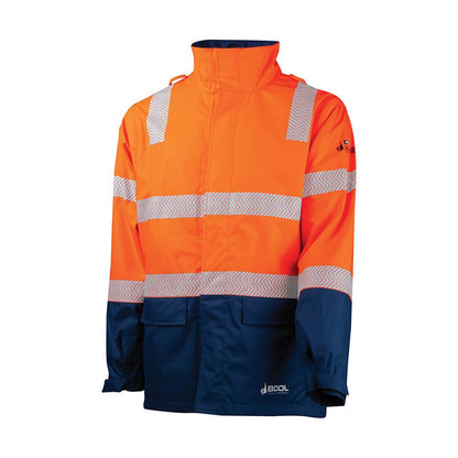 BW2340T4 Hi-Vis FR PPE3 Taped Jacket With Zip-Off Sleeves JTMEC JTMECBW2340T4