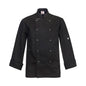 Chef Jacket Black L/S With Press Studs  2XLBlk CJ039-Black-2XL 40033703 CJ039-Black-2XL