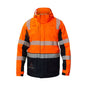 FJV033 Volt FR Hi-Vis Wet Weather Taped Jacket Orange/Navy Eilbeck EBCFJV033ON