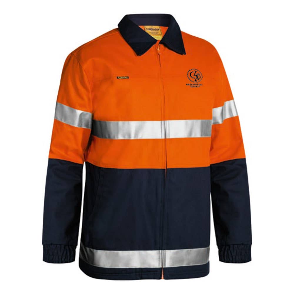 Jacket Cotton Drill 310gsm 8910 Tape Hoop Orange/Navy 2XL MIM Logo 40005452 BK6710TGC TT022XL