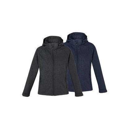 J135L Geo Women's Soft Shell Hooded Jacket J135L