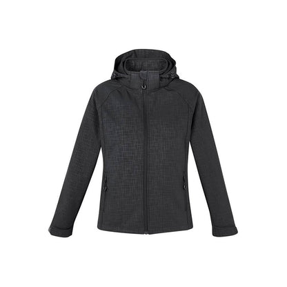 J135L Geo Women's Hooded Jacket Black L 40031374 J135L BLK L