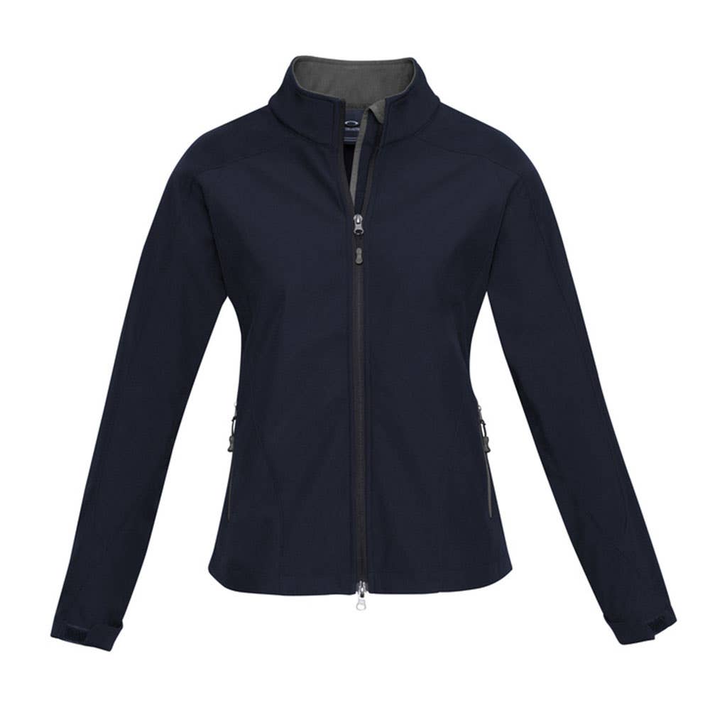Jacket Softshell Womens Polyester Geneva Navy/Graphite 2XL Biz 40007909 J307L-NAV/GRAPH-2XL