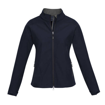 Jacket Softshell Womens Polyester Geneva Navy/Graphite 2XL Biz 40007909 J307L-NAV/GRAPH-2XL