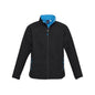 Jacket Softshell Polyester Geneva Black/Cyan 2XL J307M Biz 40007828 J307M-BLK/CYN-2XL