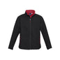 Jacket Softshell Mens Polyester Geneva Black/Red 2XL Biz BAE Logo 50105377 BAE J307M-BLK/RED-2XL