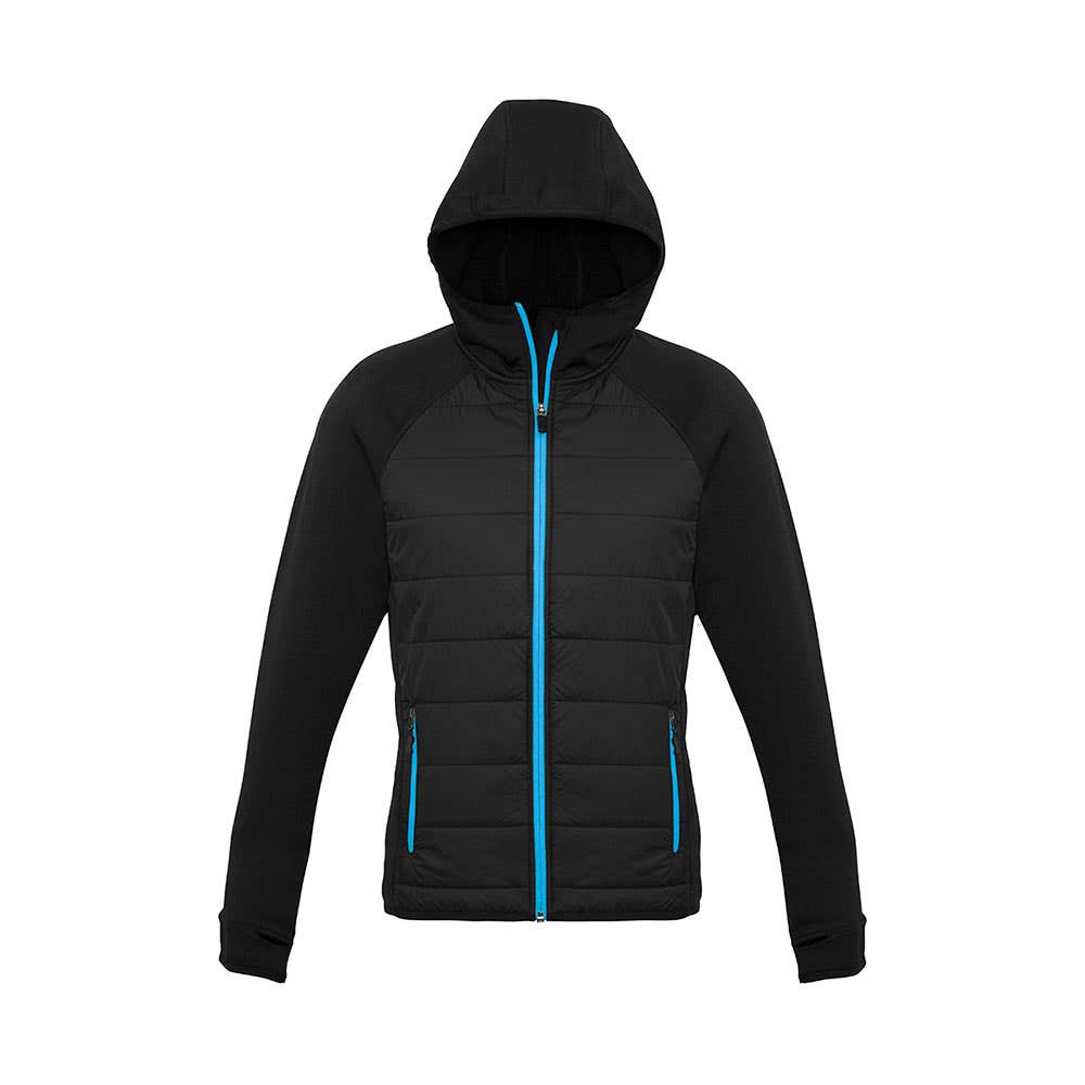 Stealth Ladies Hoodie Jacket Blk/Cyan - M 36017089 J515L-BLK/CYN-M