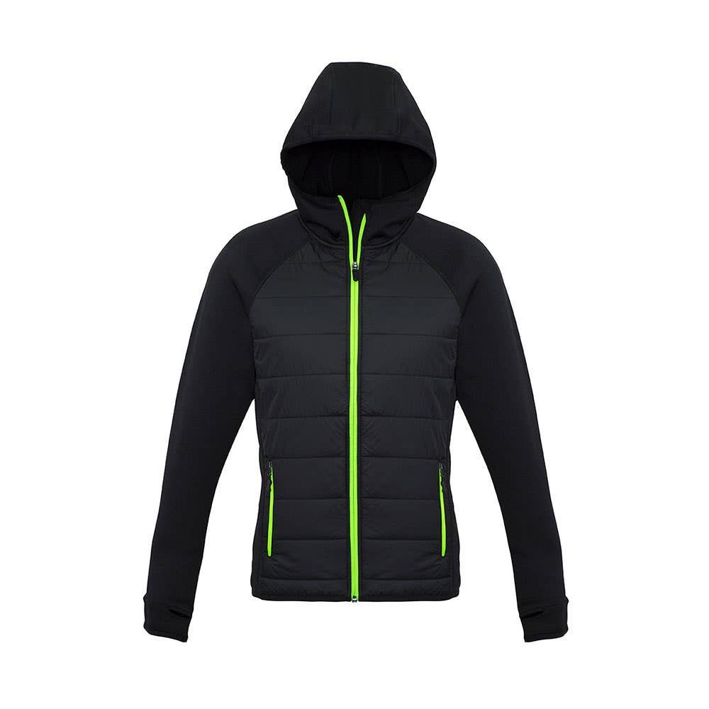 Stealth Ladies Hoodie Jacket Blk/Lime - M 36017090 J515L-BLK/LIM-M