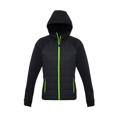 Stealth Ladies Hoodie Jacket Blk/Lime - M 36017090 J515L-BLK/LIM-M