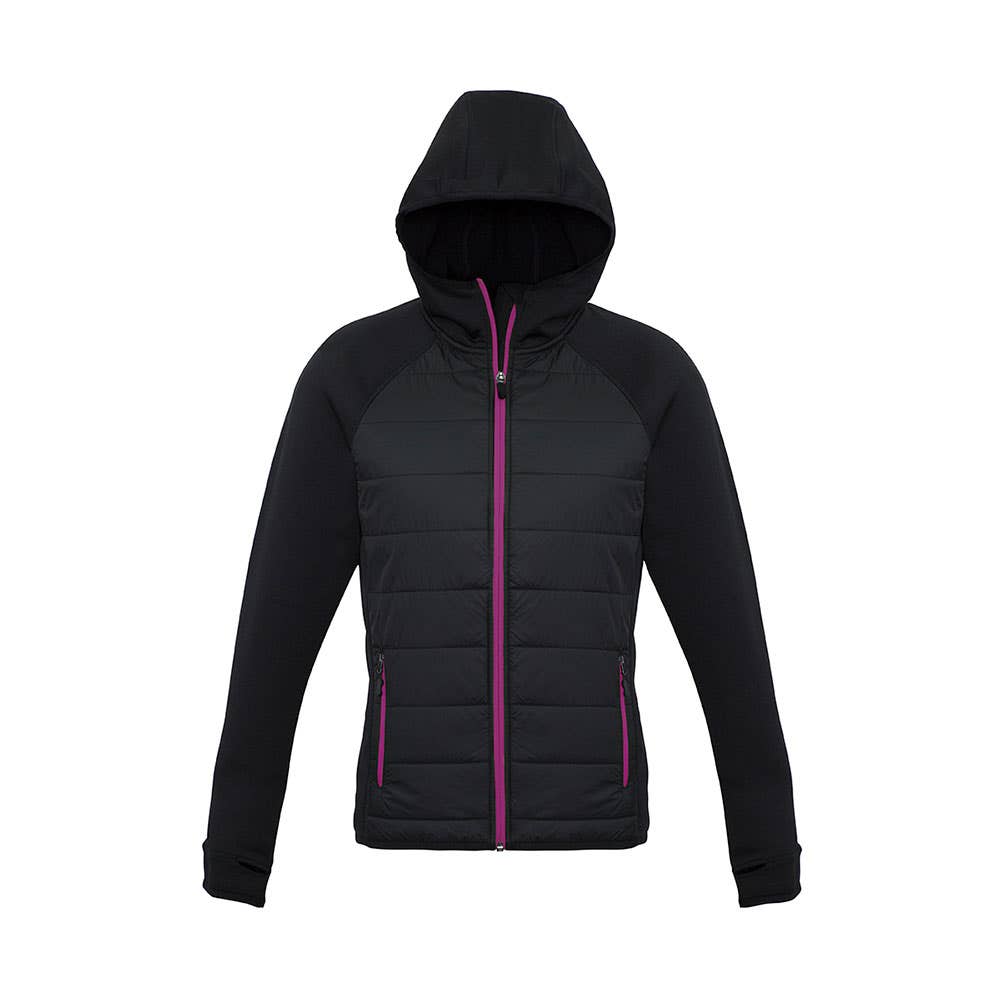 Stealth Ladies Hoodie Jacket Blk/Magenta - XL 535777 J515L-BLK/MGT-XL