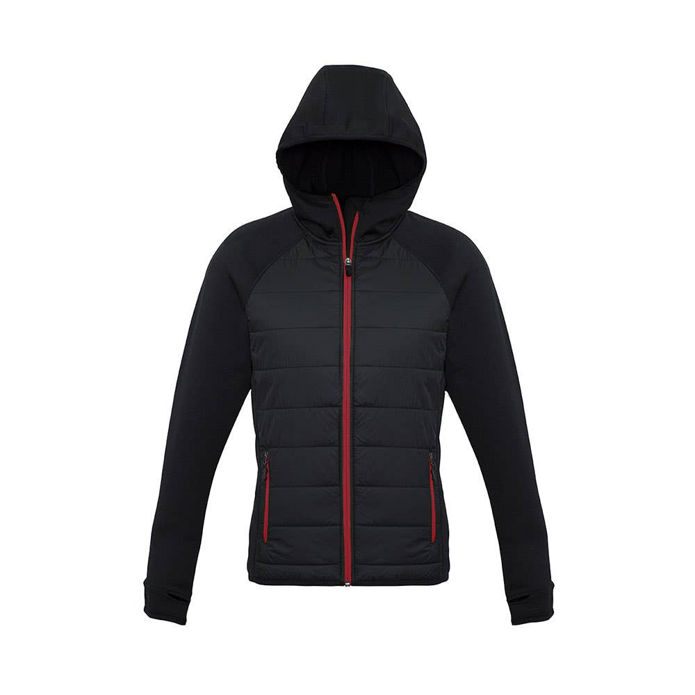 Ladies Stealth Tech Hoodie J515L BLK/RED XS 490477 J515L-BLK/RED-XS