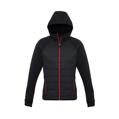 Ladies Stealth Tech Hoodie J515L BLK/RED XS 490477 J515L-BLK/RED-XS