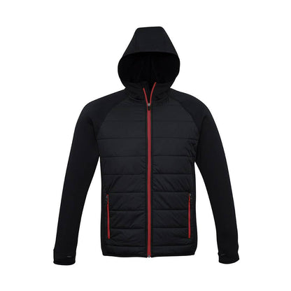 Men Stealth Tech Hoodie Black/Red Medium J515M 491636 J515M-BLK/RED-M