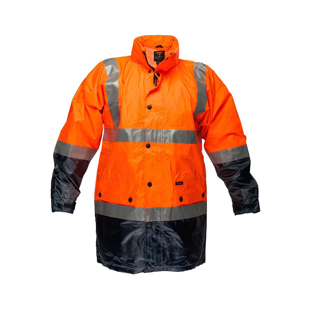 Jacket Wet Weather 150D Day/Night Orange/Navy 3M Tape 7XL Prime Mover_288537_MJ306-O/N-7XL
