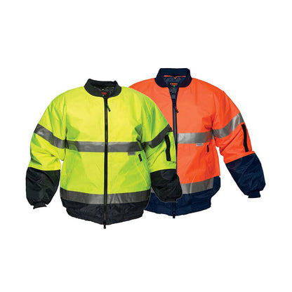 Hi-Vis Bomber Jacket with Tape MJ504