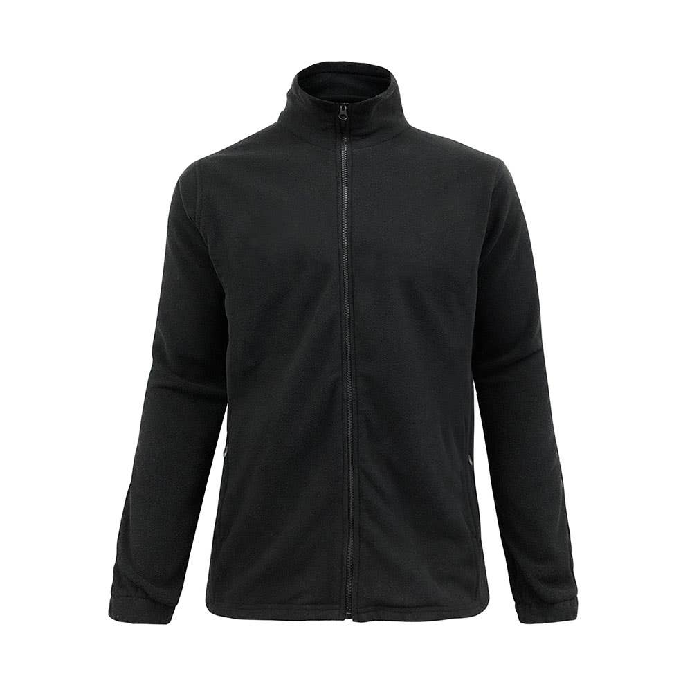 Jacket Womens Polyester Fleece Plain Micro Black 10 Biz 310696 PF631-BLK-10