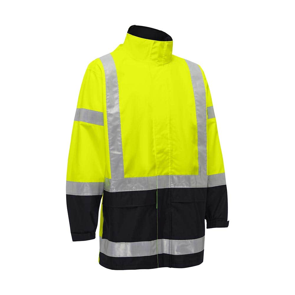 Jacket Wet Weather 300D Poly Pu Coated Taped 2XL Yellow/Navy Akurra_55510525_AKJ4966HT_TT042XL_NLA