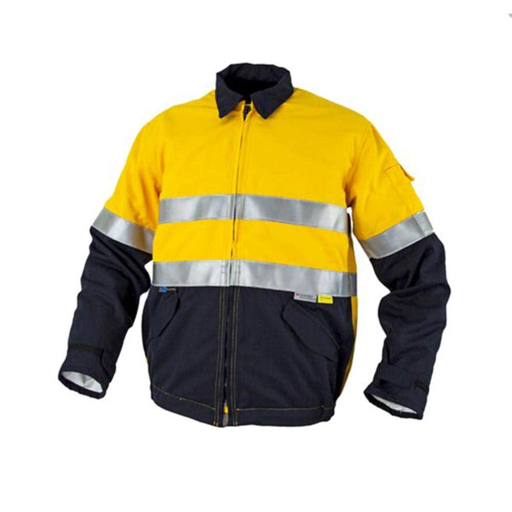 Internal FR Yellow/Navy Jacket with Reflective Trim TSIJ700YNNT4