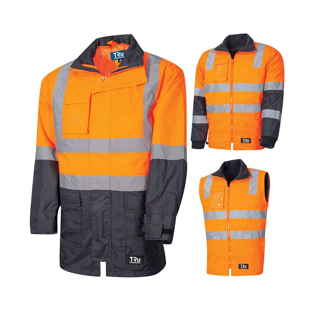 TJ2920T6 6 in 1 Taped Rain Jacket HWHATJ2920T6