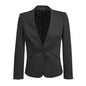 Ladies Single Button Jacket -Charcoal - 10 36015363 61610-CHA-10