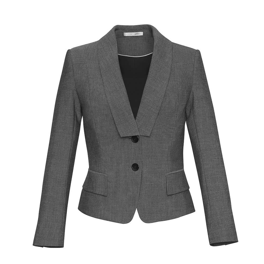 Ladies Cropped Jacket Grey - 10 36015348 60315-GRY-10