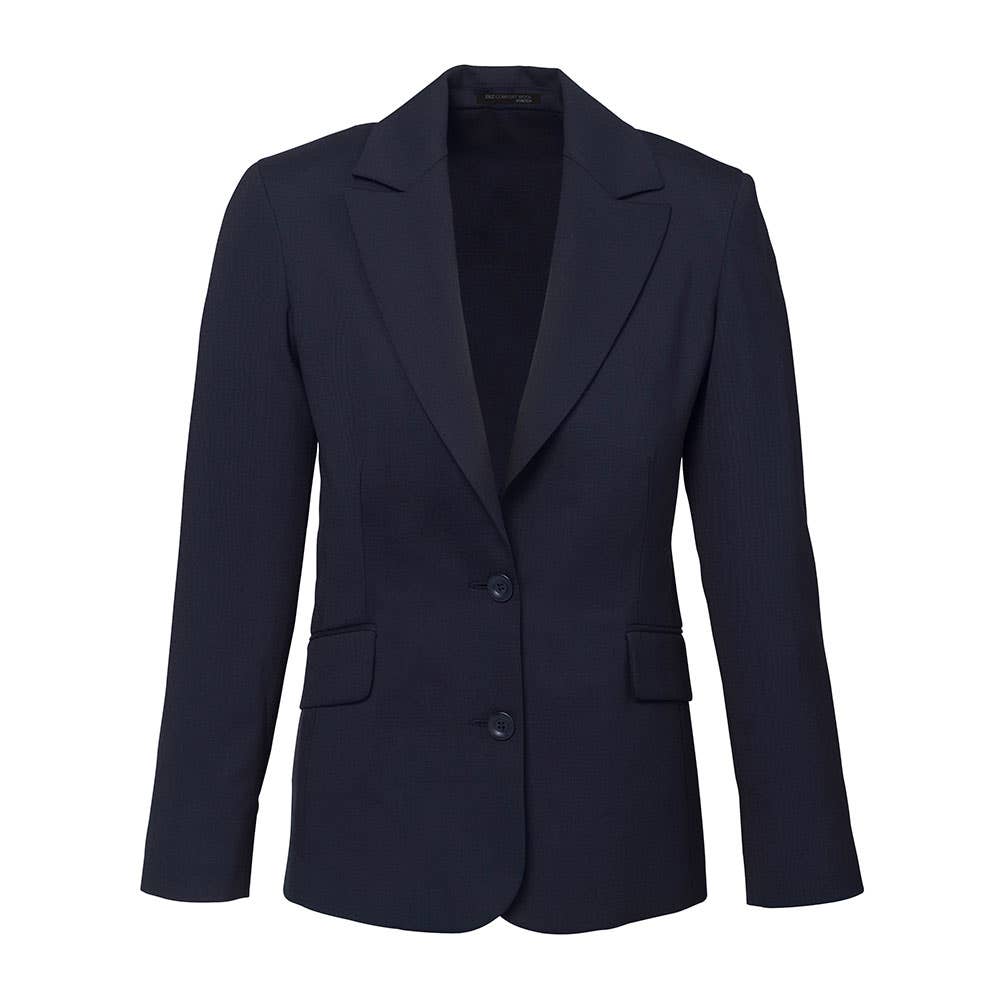Ladies Longline Jacket-Navy-10 477394 64012-NAV-10