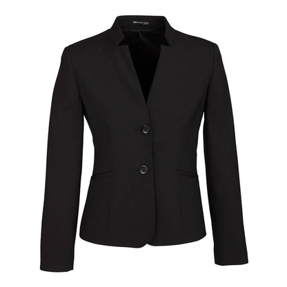 Reverse Lapel Jacket Ladies Black - 12 36015389 64013-BLK-12