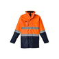 Mens Hi Vis Basic 4 In 1 Waterproof Jacket 7XL Orange/Navy_542430_ZJ220 7XL