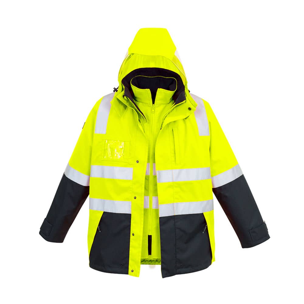 Jacket Mens HiVis 4 in 1 Waterproof Yel/Nvy - 2XL_36017097_ZJ532-Y/N-2XL