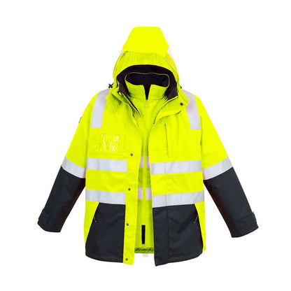 Jacket Mens HiVis 4 in 1 Waterproof Yel/Nvy - 2XL_36017097_ZJ532-Y/N-2XL