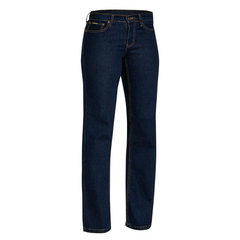 Jeans Womens 10 Denim Stretch Denim 390gsm Rough Rider Bisley BAE Logo 50105339 BAE BPL6712 BTWB10