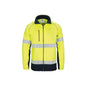 Hi Vis Full Zip Fleecy Sweat W/Tape-Yellow/Navy-M 36016238 3726-Y/N-M