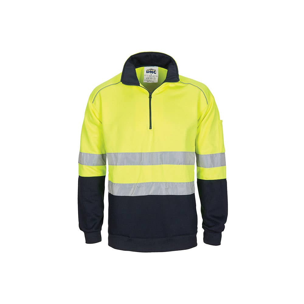 3729 Hi-Vis Fleecy Closed Front Taped Jumper 300gsm Iplex 3729IPL
