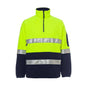 Jumper Polar Fleece 280gsm Hi-Vis 3M Tape Half Zip Lime/Navy 2XL 311169 6DNPF-LIM/NAV-2XL