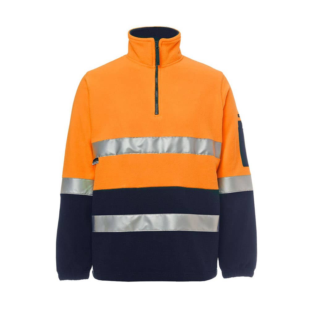 Polar Fleece HI-VIS 1/2 Zip Org/Nvy - 2XL 36014066 6DNPF-O/N-2XL