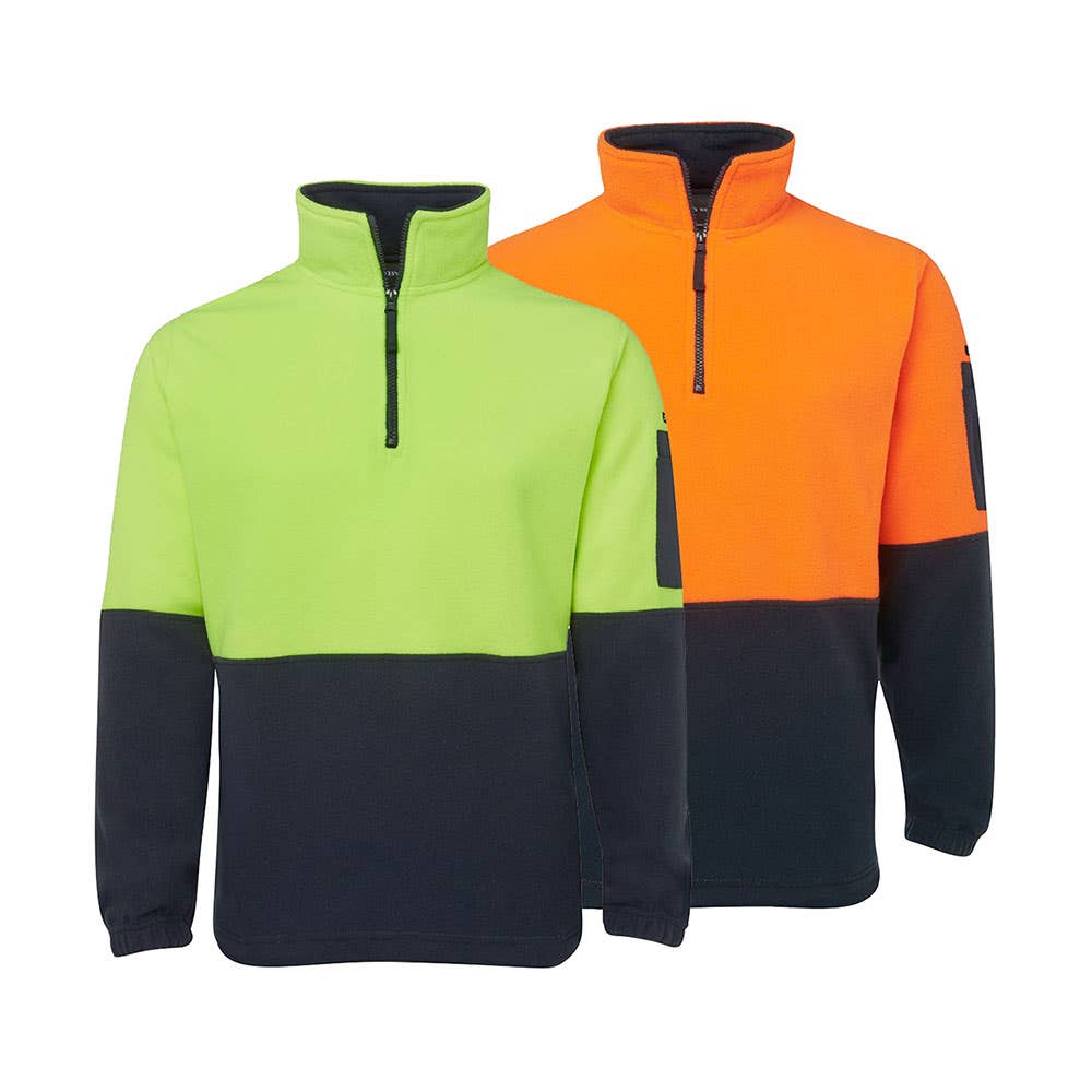 6HVPF Hi-Vis 1/2 Zip Polar Fleece Jumper 280gsm 6HVPF