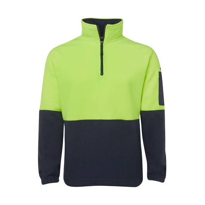 1/2 Zip Polar Fleece Jumper Lime Navy - 3XL 36014215 6HVPF-LIM/NAV-3XL