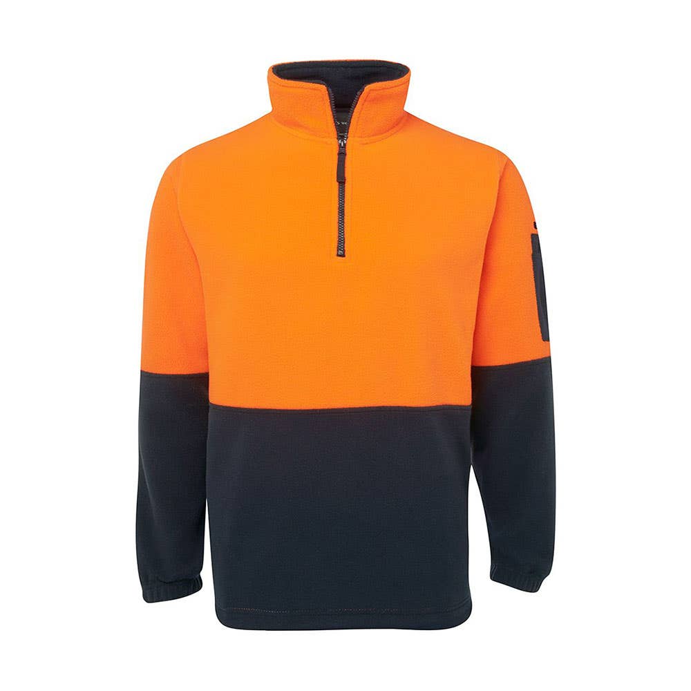 1/2 Zip Polar Fleece Jumper -Orange Navy - L 36014220 6HVPF-O/N-L