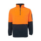 1/2 Zip Polar Fleece Jumper -Orange Navy - L 36014220 6HVPF-O/N-L