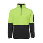 Jumper Polar Fleece 1/2 Zip Lime/Black - 2XL 522978 6HVPF