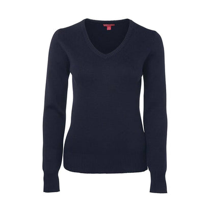 6J1 Ladies Knitted Jumper Navy 14 513871 6J1-NAV-14