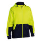 Bisley Hi Vis Fleece Hoodie Yellow/ Navy 2XL_201434_BK6619_TT042XL