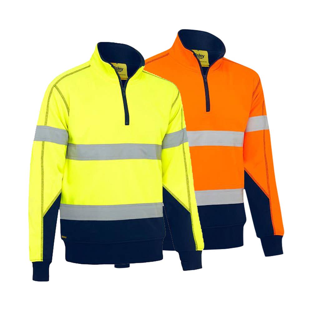 AMEAUBK6987T Hi-Vis Taped Fleece Pullover With Sherpa Lining AMEAUBK6987T